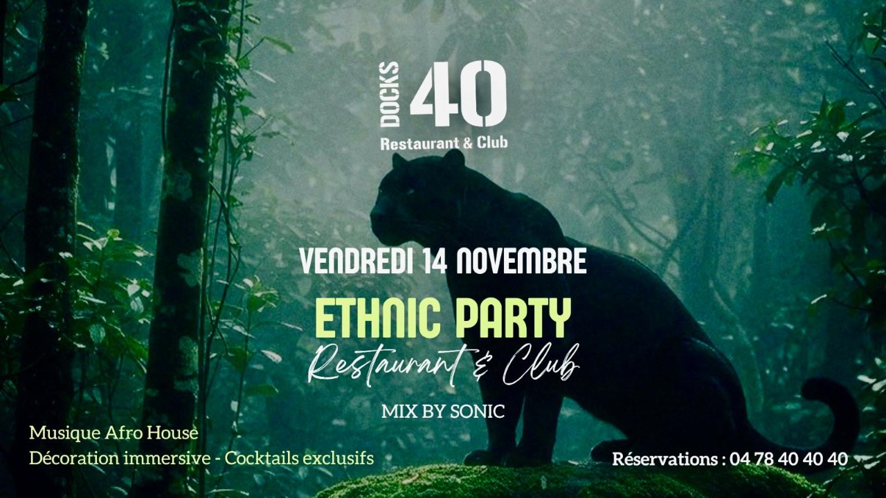 VENDREDI 14 NOVEMBRE - ETHNIC PARTY - MIX BY SONIC VENDREDI 14 NOVEMBRE - ETHNIC PARTY - MIX BY SONIC