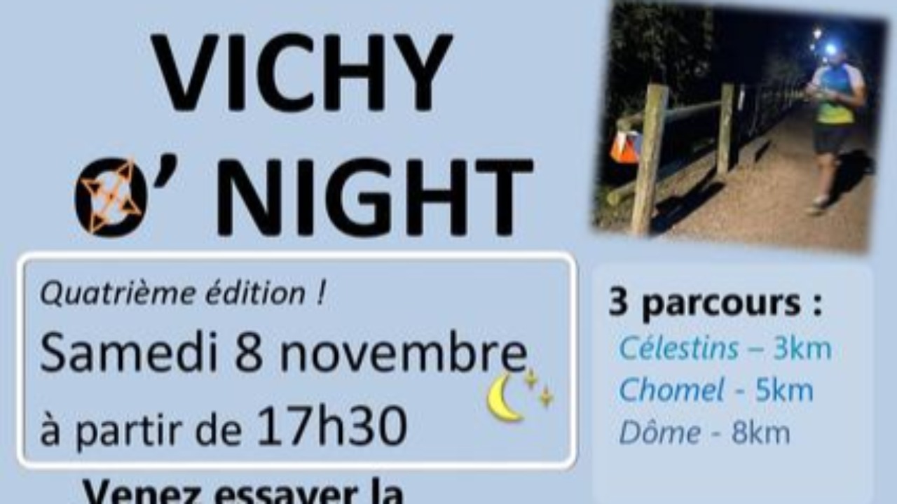 La quatrième édition de la Vichy O’ Night, une course d’orientation nocturne La quatrième édition de la Vichy O’ Night, une course d’orientation nocturne