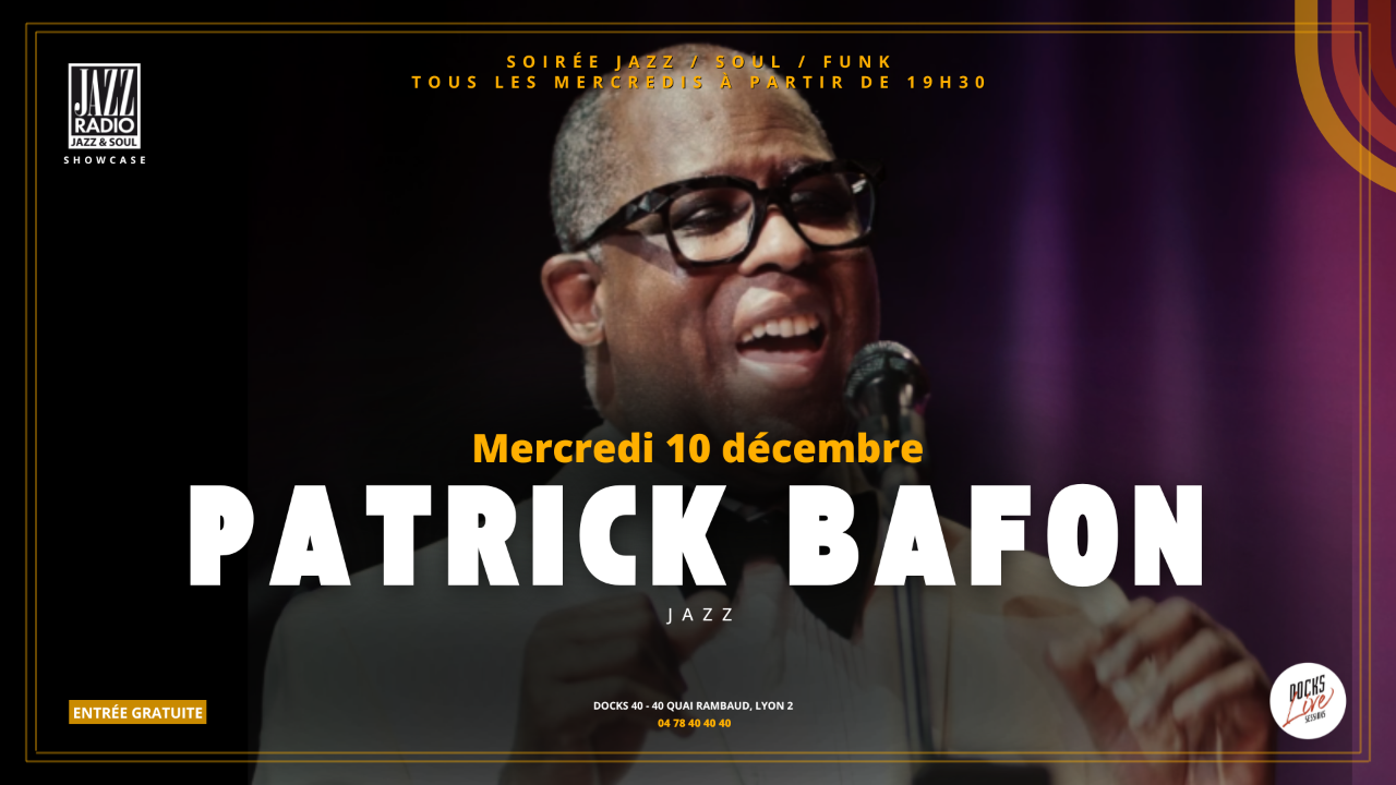 Patrick Bafon de retour sur la scène du Docks 40 le 10 décembre