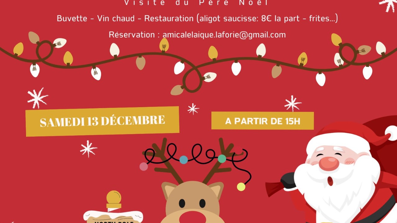 Visite du Père Noël à la Forie