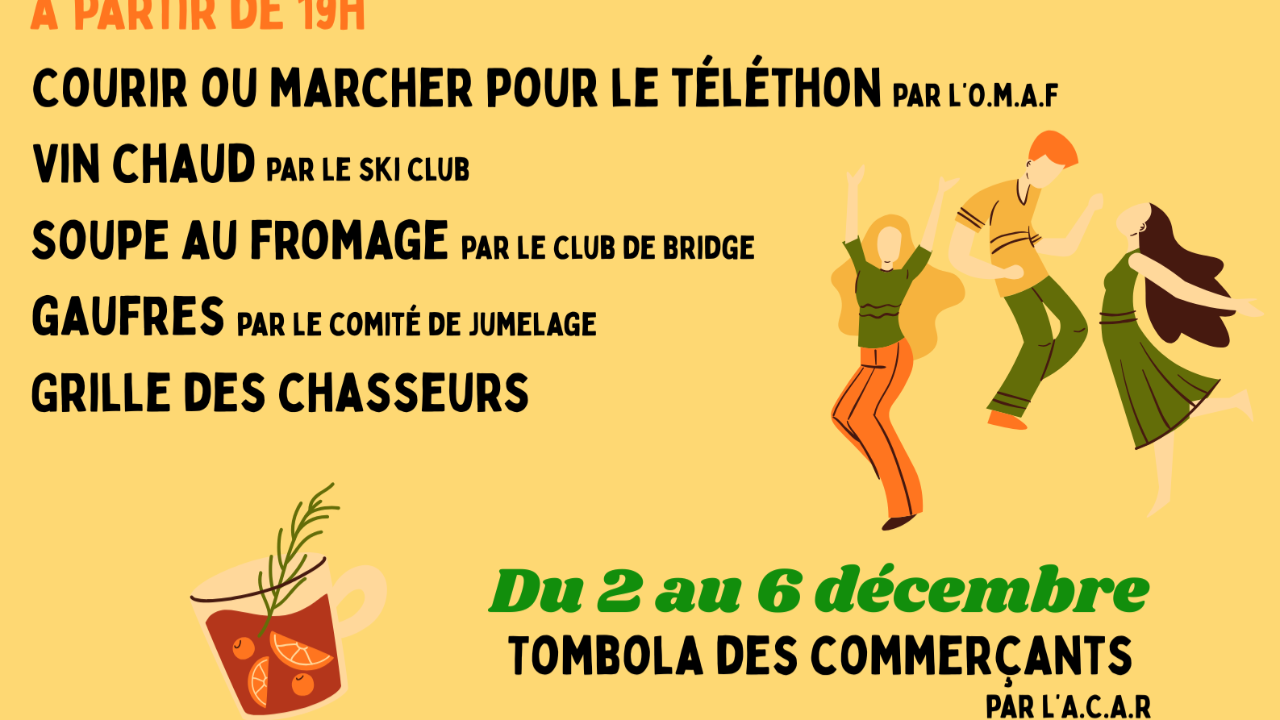 TELETHON 2025 à RIOM LES MONTAGNES