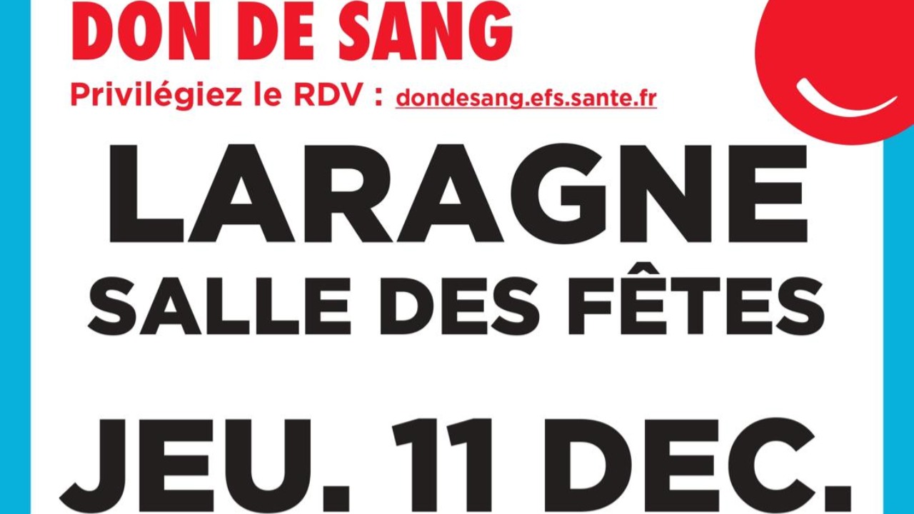 Prochaine collecte de sang à Laragne Prochaine collecte de sang à Laragne