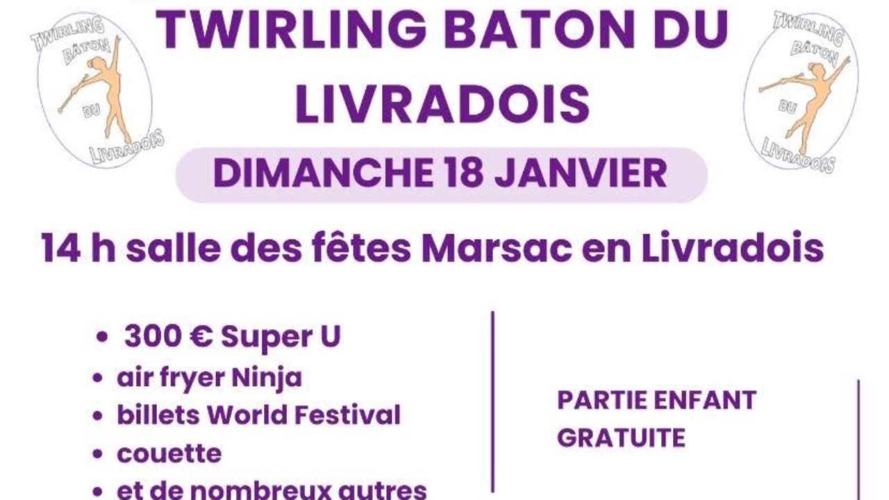 Loto annuel du twirling b&acirc;ton du Livradois