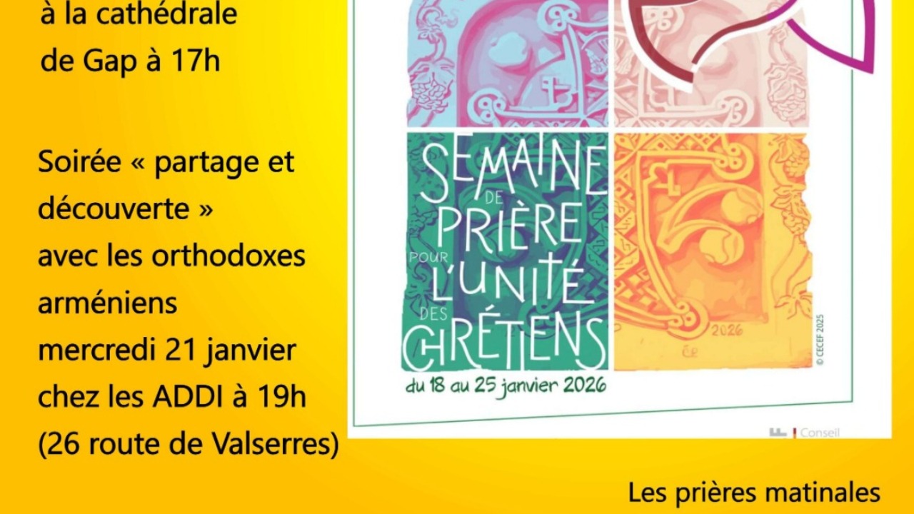 Semaine de l&rsquo;Unit&eacute; des Chr&eacute;tiens