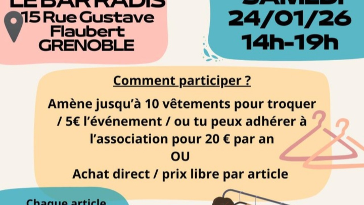 Grenoble. Troquez vos v&ecirc;tements !