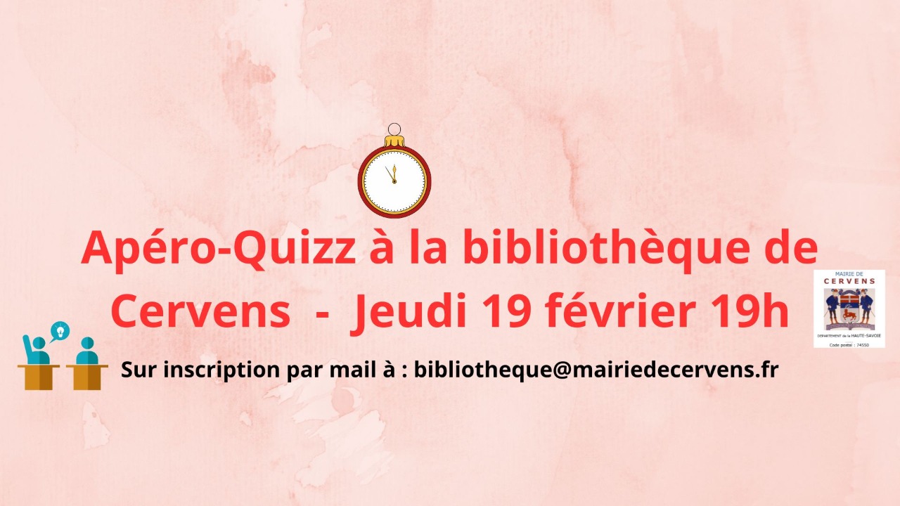 Cervens. Un apéro-quizz à ne pas rater Cervens. Un apéro-quizz à ne pas rater
