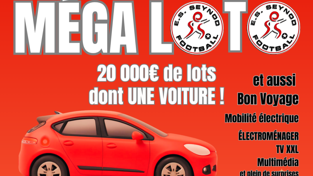 14e Mégaloto ES Seynod Foot : 20 000 € de lots à gagner le 29 mars à Annecy 14e Mégaloto ES Seynod Foot : 20 000 € de lots à gagner le 29 mars à Annecy