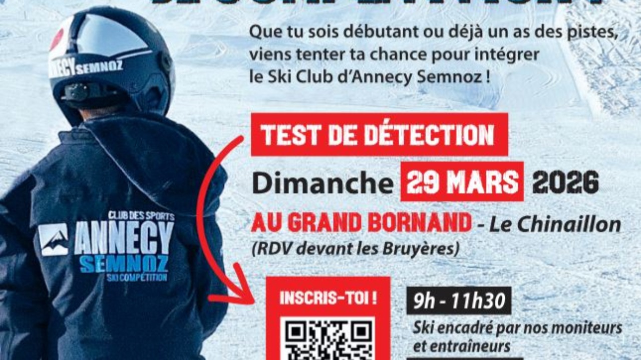 Détection Ski : le Ski Club Annecy Semnoz recrute au Le Grand-Bornand Détection Ski : le Ski Club Annecy Semnoz recrute au Le Grand-Bornand