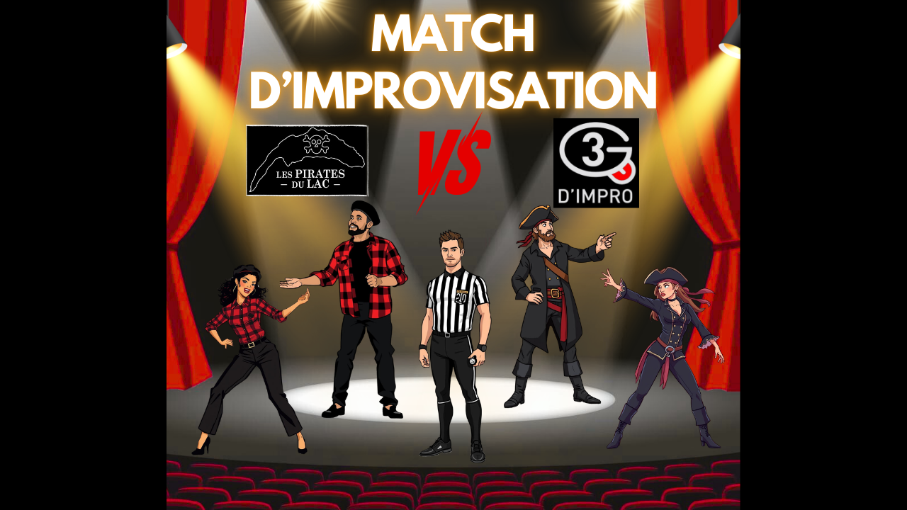 Vétraz-Monthoux : un match d’impro explosif entre les 3G d’Impro et les Pirates du Lac Vétraz-Monthoux : un match d’impro explosif entre les 3G d’Impro et les Pirates du Lac