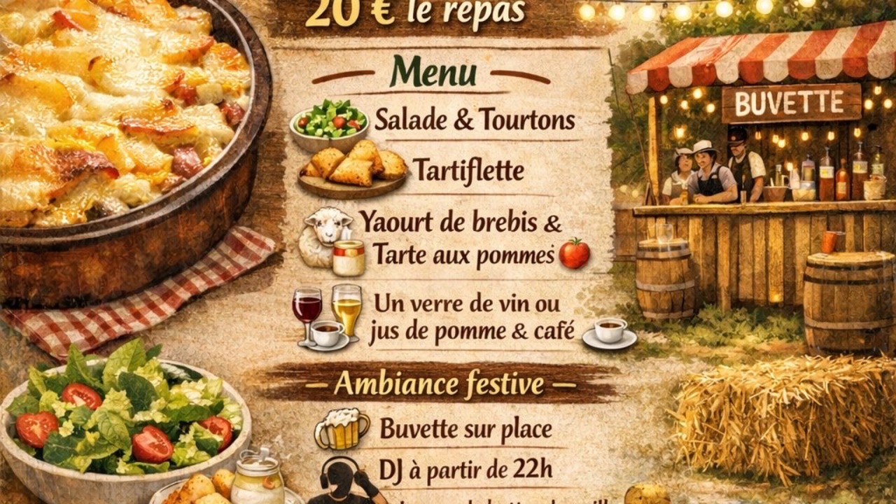 Grande soir&eacute;e tartiflette &agrave; Serres