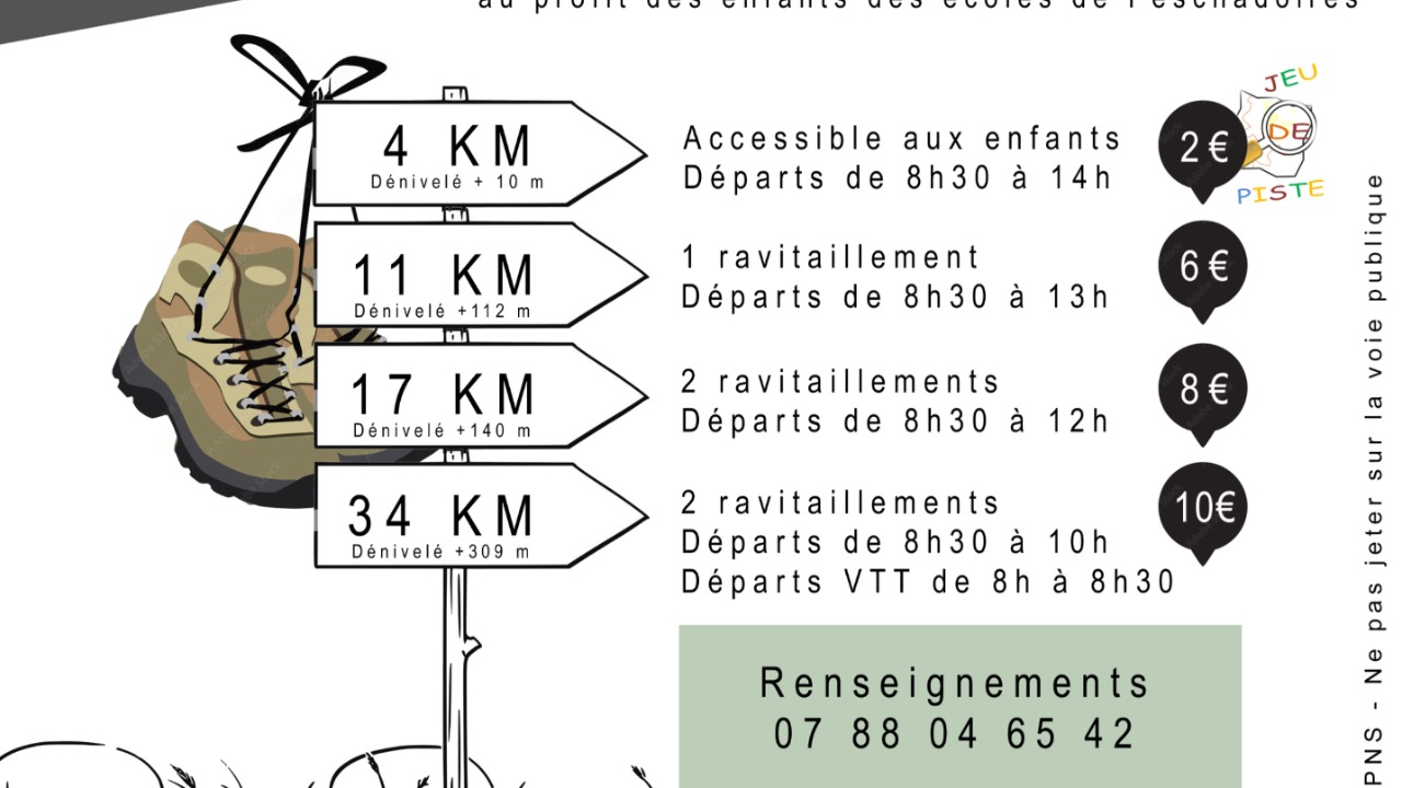 Une grande randonn&eacute;e solidaire organis&eacute;e &agrave; Peschadoires