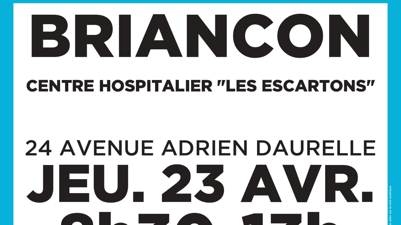 Collecte de sang &agrave; Brian&ccedil;on