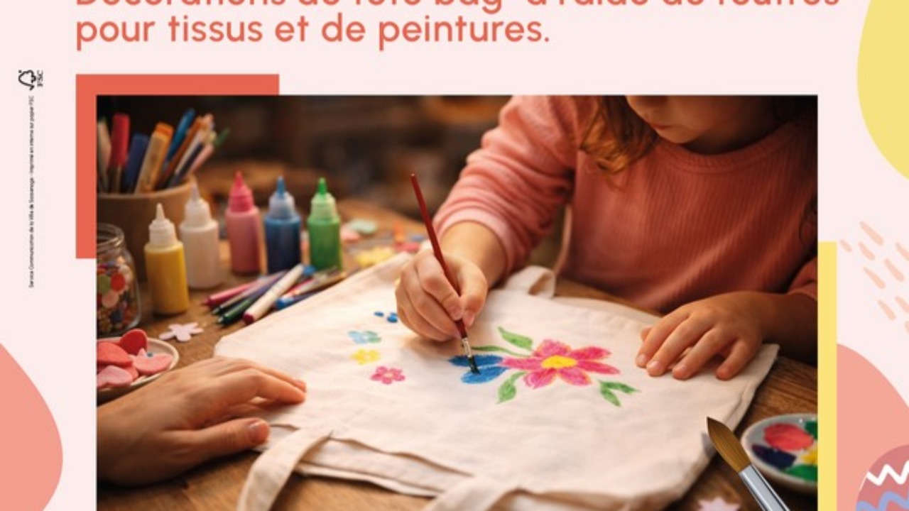Sassenage. Un atelier de tote bag en famille