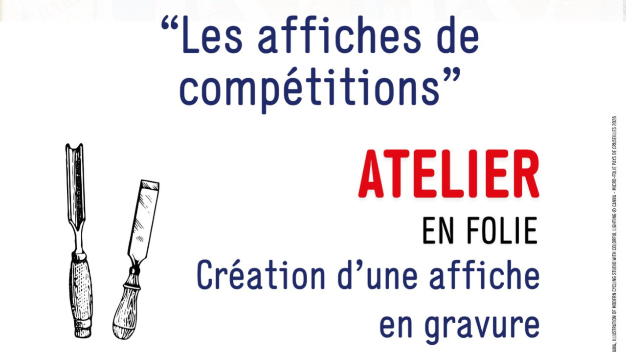 Atelier "Les affiches de comp&eacute;titions"
