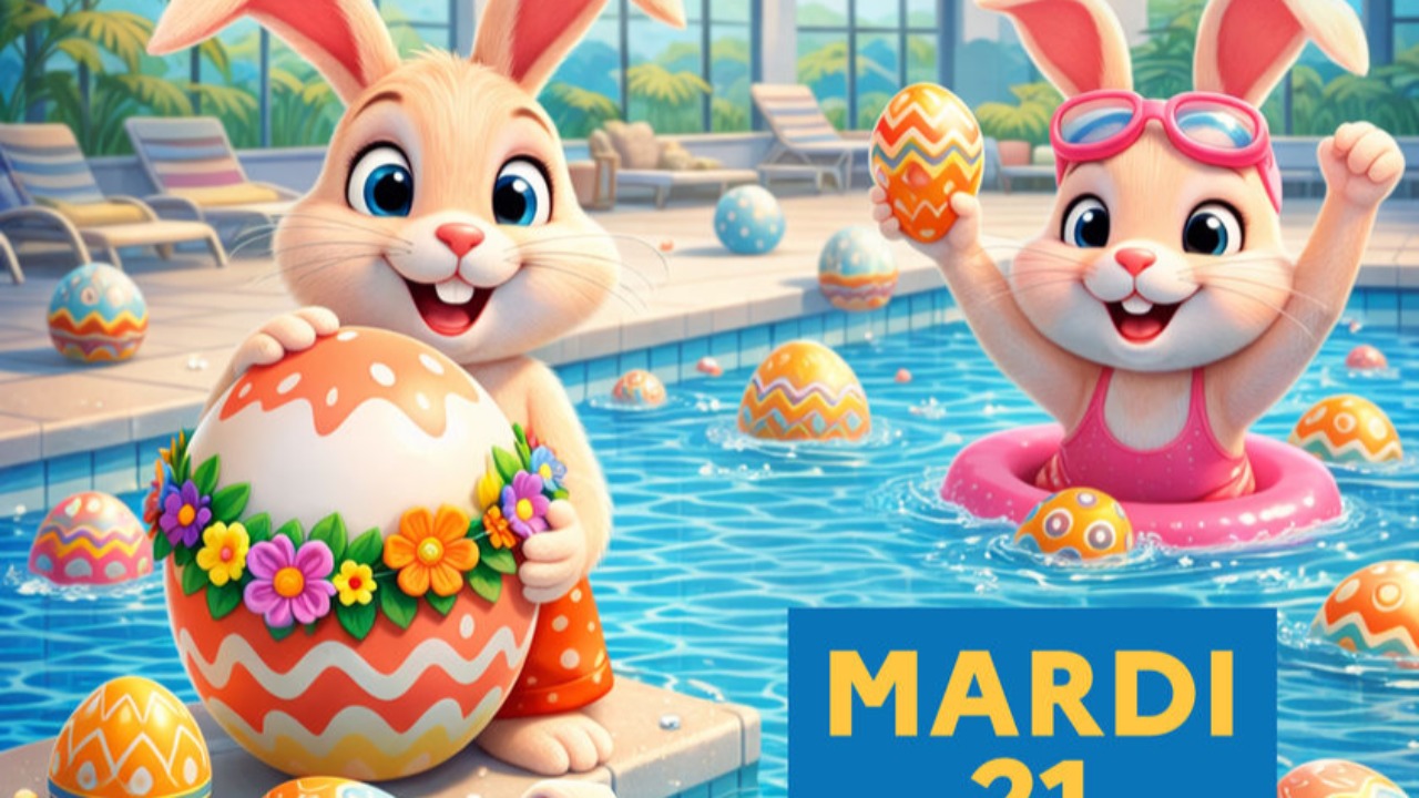 Gap. Une chasse aux &oelig;ufs &agrave; la piscine