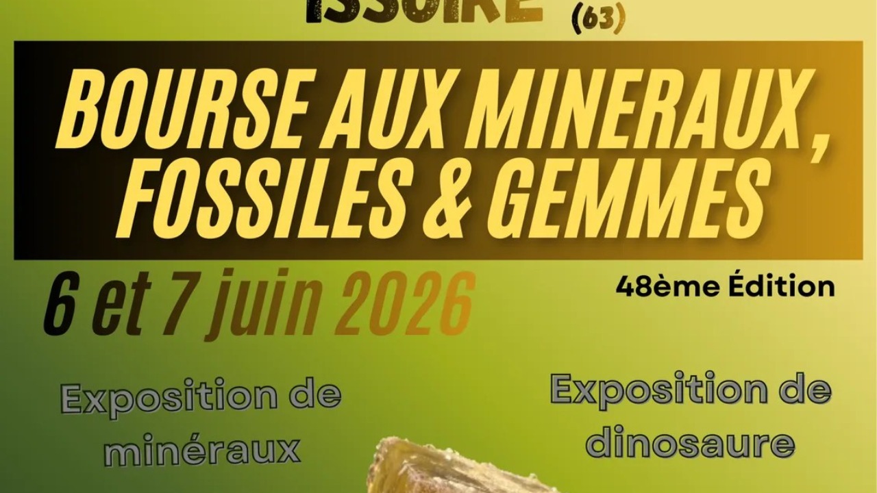 Issoire. (Re)D&eacute;couvrez la Bourse aux min&eacute;raux, fossiles et gemmes