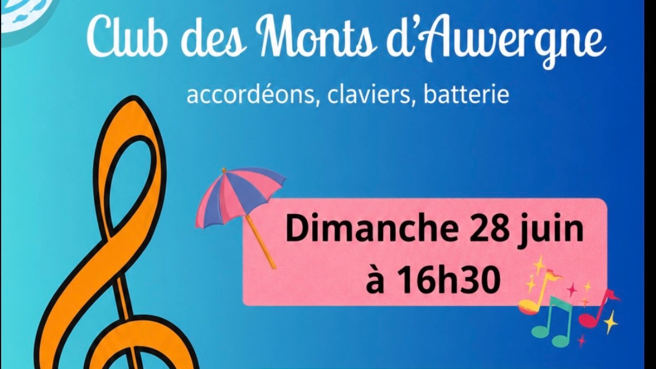 Le Club des Monts d&rsquo;Auvergne donne son concert estival &agrave; Pont-du-Ch&acirc;teau