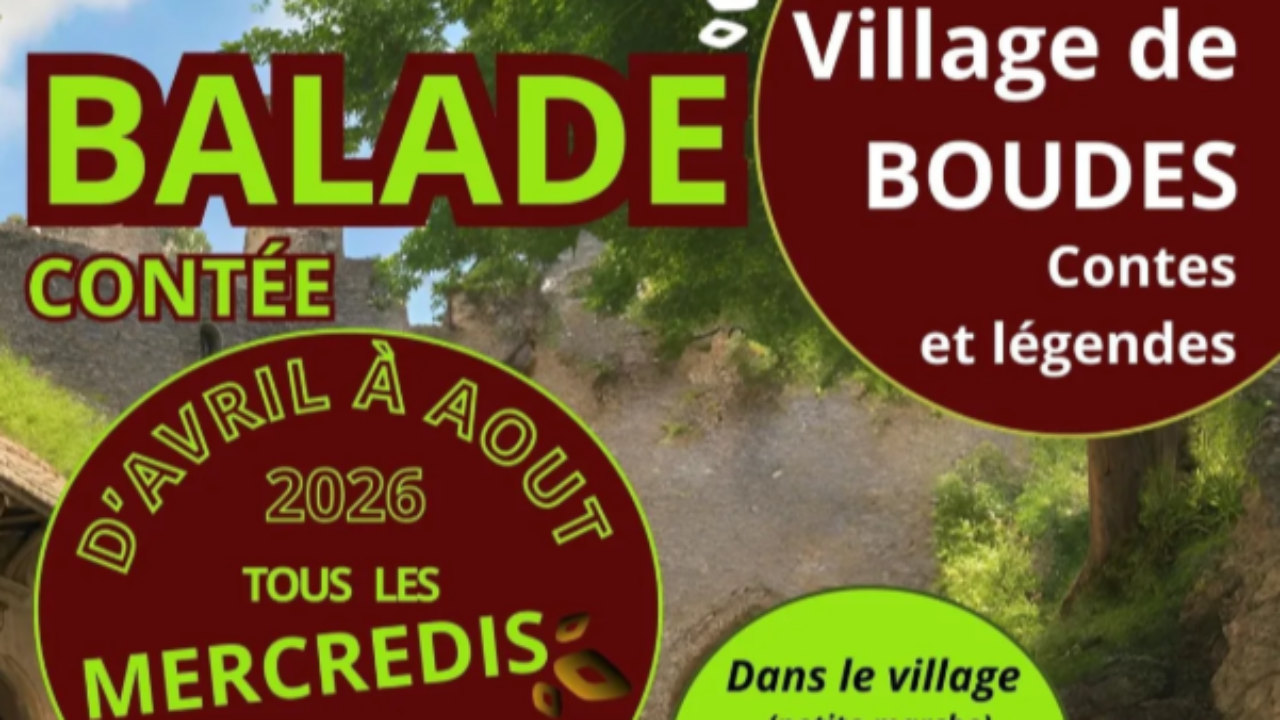 Boudes. Une balade contée sur les légendes Boudes. Une balade contée sur les légendes