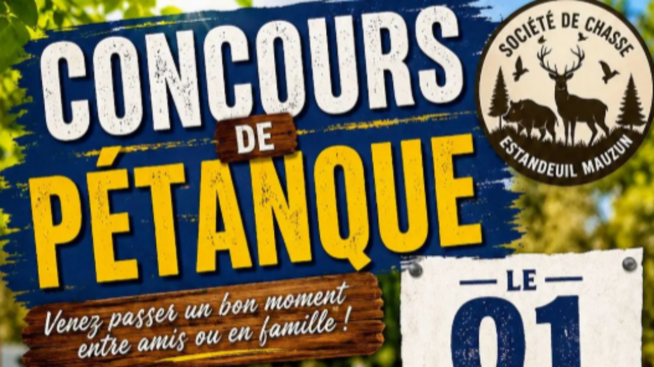 Mauzun. Un concours de pétanque en doublette Mauzun. Un concours de pétanque en doublette