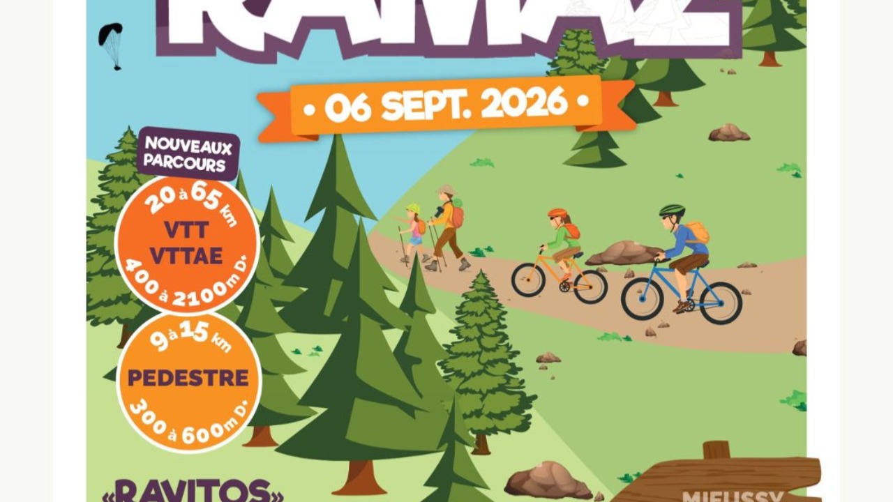 Mieussy. Top d&eacute;part de la Rando VTT