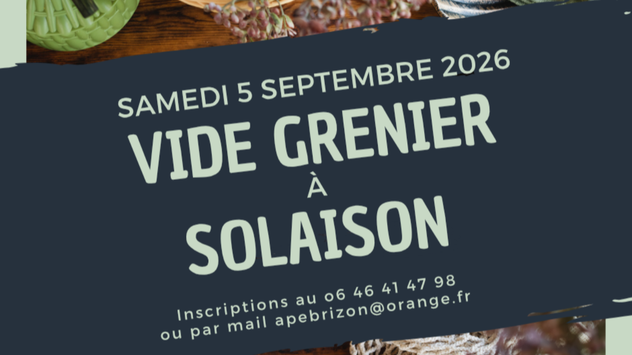 Solaison. Un nouveau vide-grenier