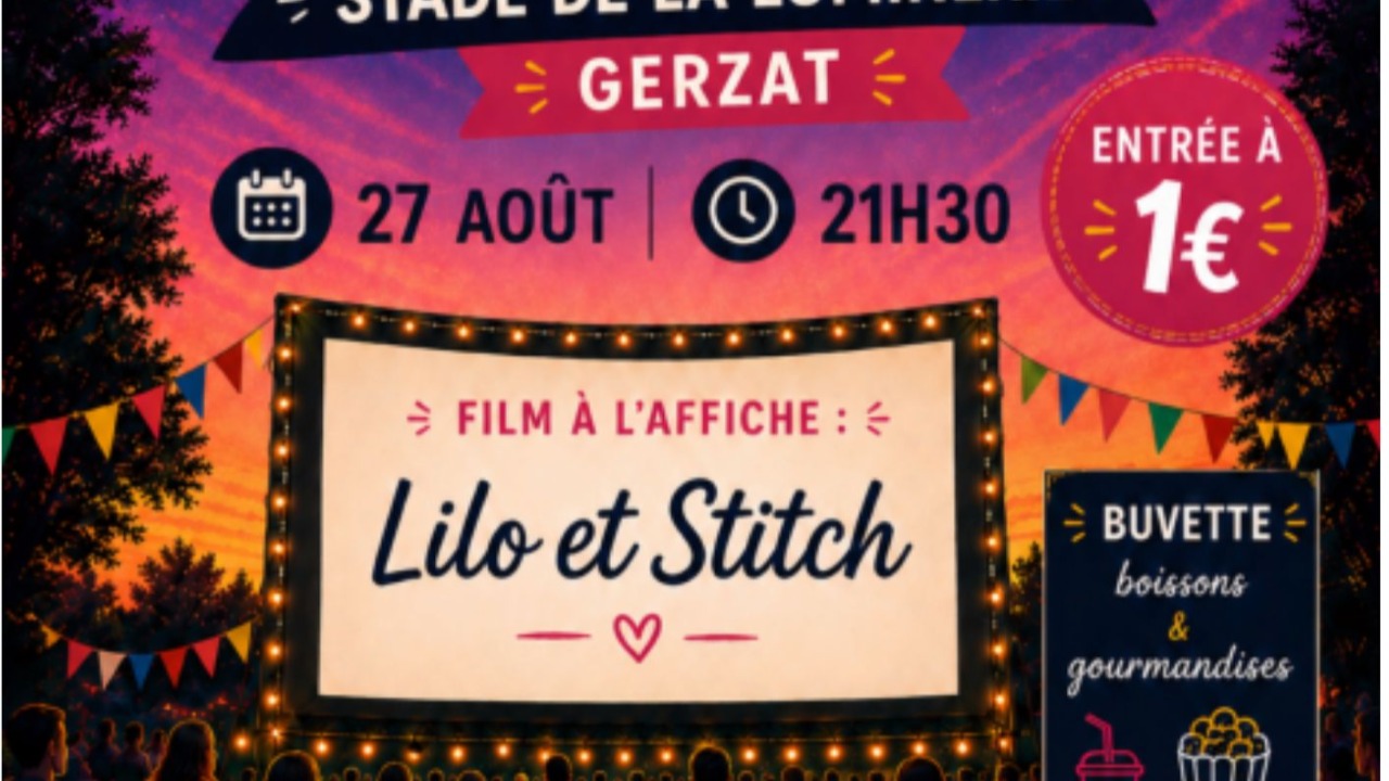 la projection du film d'animation « Lilo & Stitch » la projection du film d'animation « Lilo & Stitch »