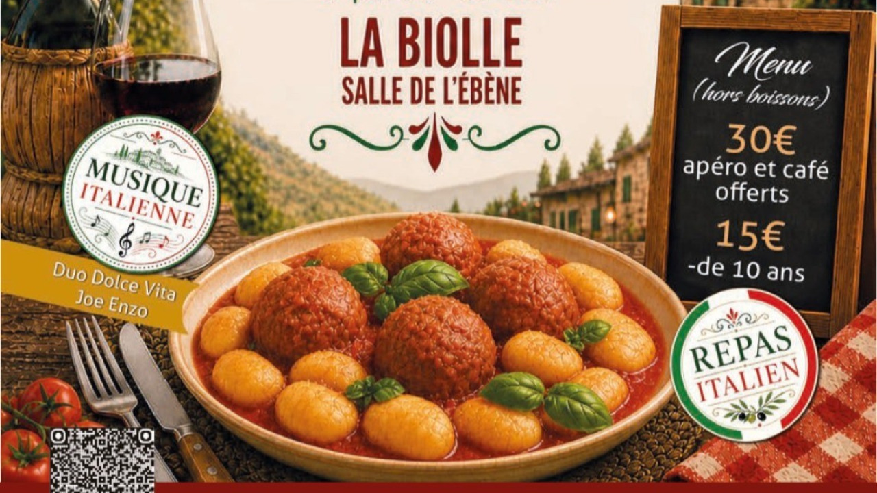 La Biolle en Or : une soirée italienne solidaire pour soutenir la recherche contre les cancers de l’enfant La Biolle en Or : une soirée italienne solidaire pour soutenir la recherche contre les cancers de l’enfant
