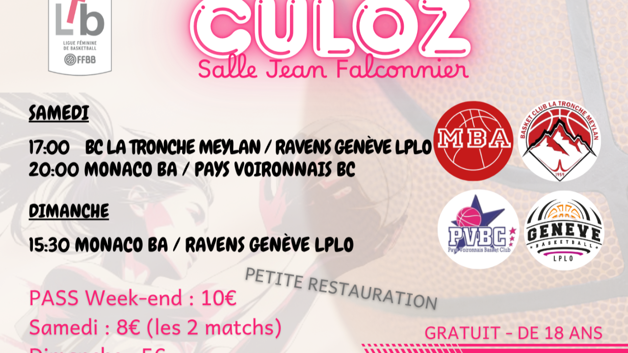 Culoz. Un tournoi de basket professionnel Culoz. Un tournoi de basket professionnel