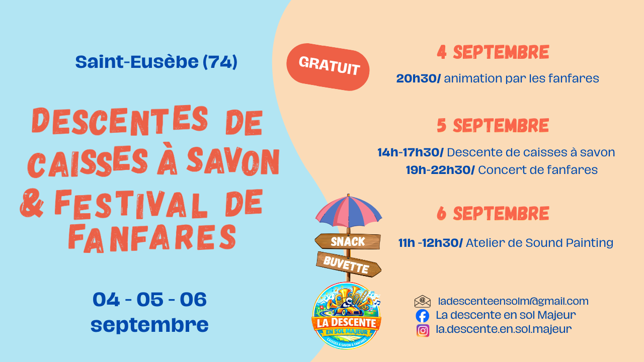 Saint-Eus&egrave;be. Descentes de caisses &agrave; savon et fanfares
