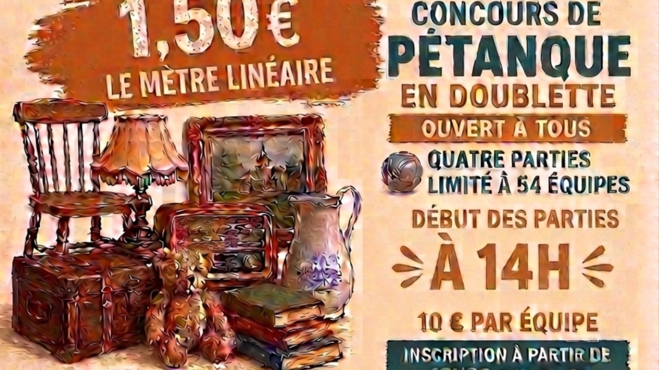 Crevant-Laveine. Un vide-greniers combin&eacute; &agrave; un concours de p&eacute;tanque