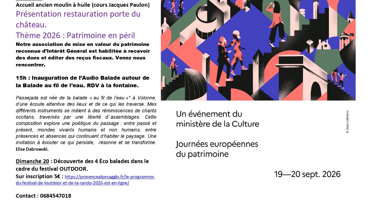 Volonne. Un week-end autour du patrimoine