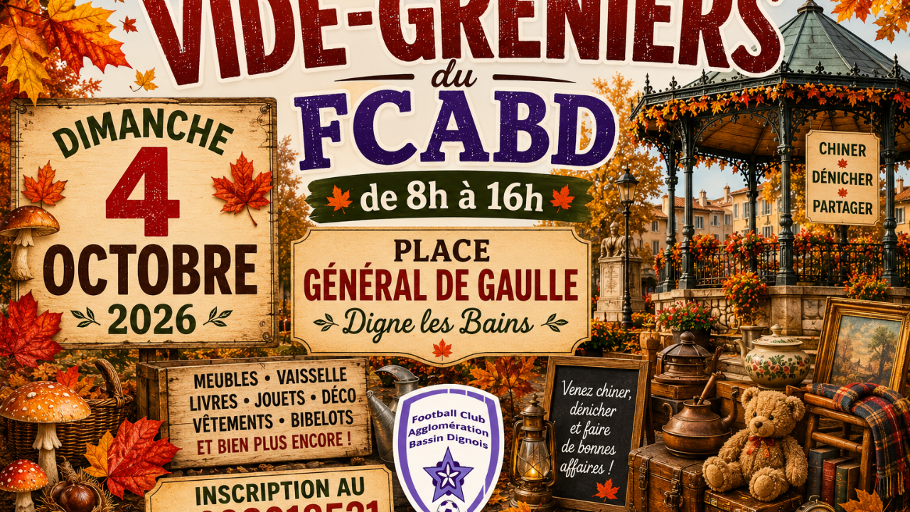 Digne-les-Bains. Un nouveau vide-greniers Digne-les-Bains. Un nouveau vide-greniers