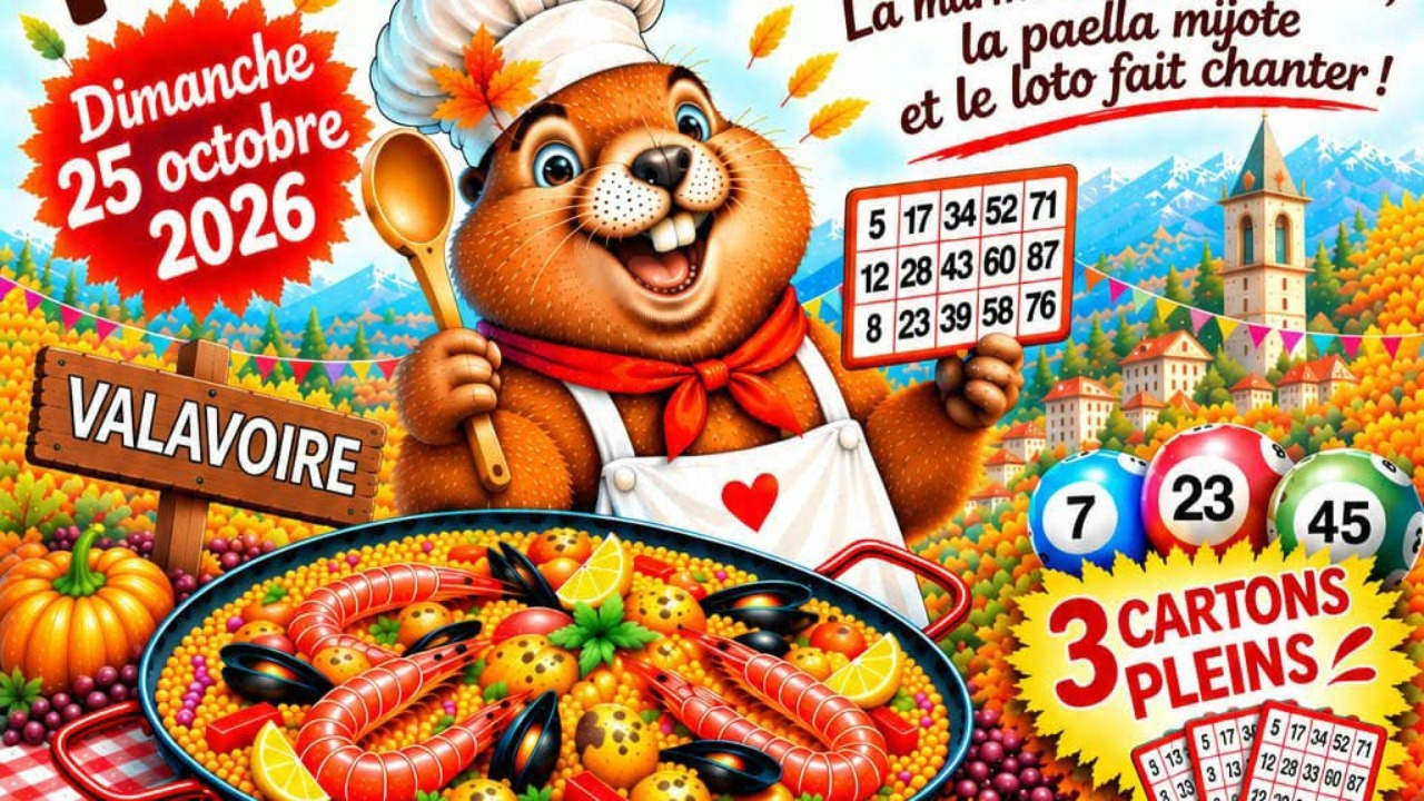 Valavoire. Loto et pa&euml;lla !