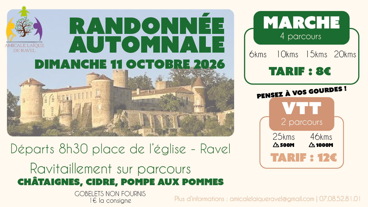 Ravel. Participez &agrave; la rando automnale