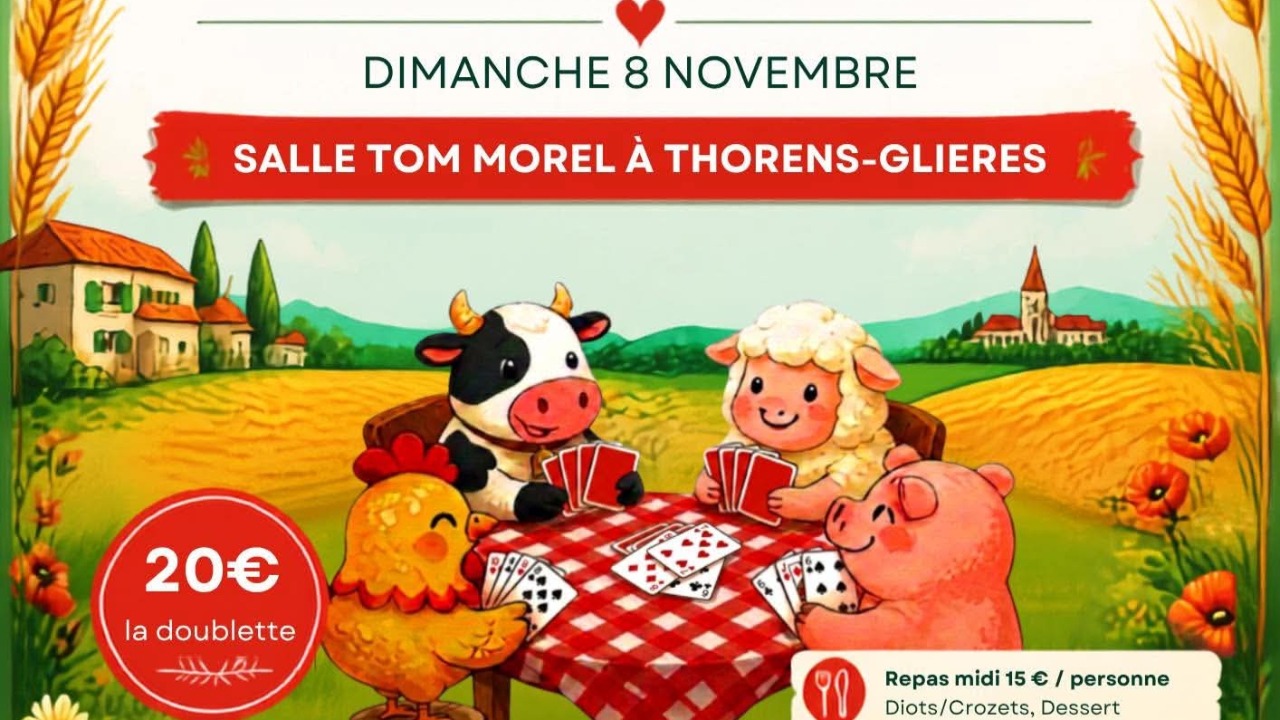 Thorens Glières. Participez à un tournoi de belote des artisans bouchers Thorens Glières. Participez à un tournoi de belote des artisans bouchers
