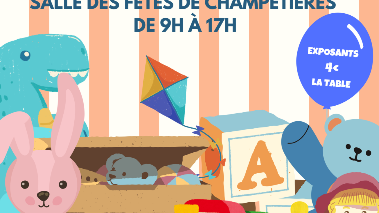 Champétières. Une bourse aux jouets et vêtements pour les enfants Champétières. Une bourse aux jouets et vêtements pour les enfants