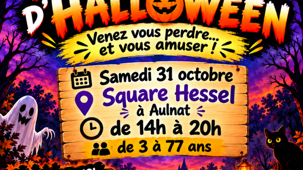 Halloween à Aulnat : un labyrinthe géant et des défis gratuits pour toute la famille Halloween à Aulnat : un labyrinthe géant et des défis gratuits pour toute la famille