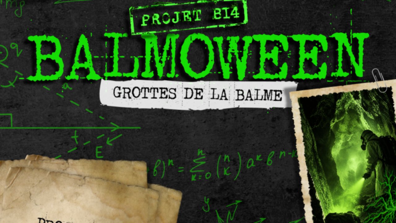 La Balme-les-Grottes. Un laboratoire militaire abandonn&eacute; transforme les grottes en cauchemar pour Halloween