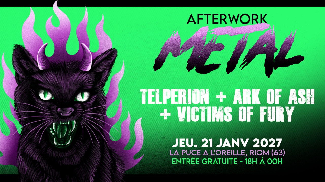 Riom. L'Afterwork Metal fait son grand retour à La Puce à l'Oreille avec trois groupes locaux Riom. L'Afterwork Metal fait son grand retour à La Puce à l'Oreille avec trois groupes locaux