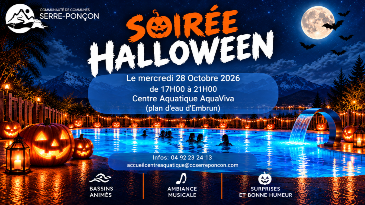 Embrun. Une soir&eacute;e d'Halloween pleine de surprises au centre aquatique Aquaviva